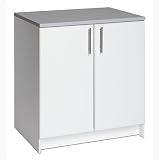 Elite GarageLaundry Room Base with 2 Doors In White Finish By Prepac Furniture