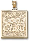 God'S Child In Square 3/4 Charm/Pendant -14K/10K, Stainless Steel or Gold Plated
