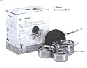 Le Creuset 3-Ply Stainless Steel 4 Piece Cookware Set