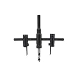 uxcell　サークルカッター　開孔器　メタル　調節可能　大工仕事　 1個サークルカッター　 1個L 形状六角スパナ　1個スペアドリルビット