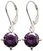 4.0 cttw Sterling Silver Round synthetic amethyst title=