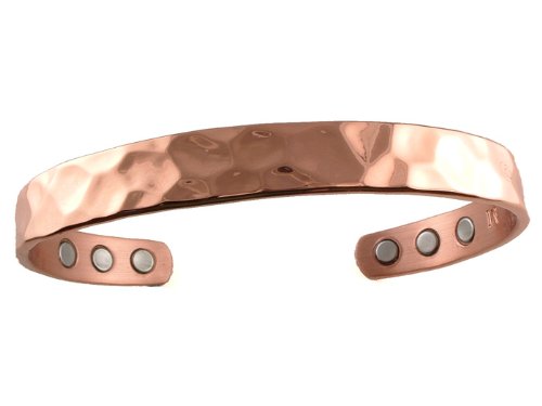 Copper Hammer Pain Magnetic Bracelet, Small-6.25