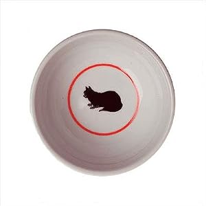 Cameo Porcelain Cat Bowl by 