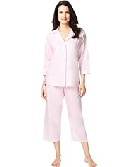 Per Una Pure Cotton Floral Cropped Pyjamas