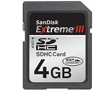 SanDisk Extreme III SDHC 4GB Card