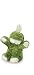 KONG Frog Dog Toy, Extra Small, Green