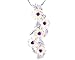 14K White Gold Cascading White Blossom Gemstone title=