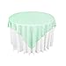 OurWarm® Mint Green Organza Table Overlay Cover Cloth 72