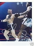 GEORGE CHUVALO SIGNED AUTOGRAPHED 16X20 PHOTO VS MUHAMMAD ALI (BOXING)