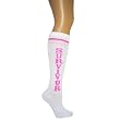 Pink Ribbon Breast Cancer Awareness Relay for Life Knee Socks Great for Fundraising Walk Survivor