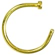 18 Gauge 3/8" Yellow Anodized Titanium Nose Hoop