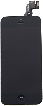 iPhone 5s Screen Replacement LCD Digitizer Kit with Spare Parts (Home Button, Camera, Earpiece Speaker, Flex Cable) Pre-Assembled, (Black) Madsen Outlet™