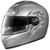 NOLAN N84 TARGET FLAT SILVER MOTORCYCLE Full-Face-Helmet