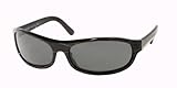 IMAGE OF PRADA SUNGLASSES - DESIGNER FASHION AUTHENTIC UNISEX BLACK STRIPED GRAY SPORT EYEWEAR PR003IS 8AW1A1