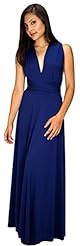 Wrap Polyester/Spandex Floor Length Full Length Bridesmaid Dress/Maxi Dress 