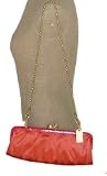 leather-purse-deal-of-the-day Coach Handbag - Amanda Coral Satin Darcy Clutch Kisslock Bag 13598