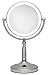 Zadro Cordless Dual-Sided LED Lighted Vanity Mirror, Satin Nickel