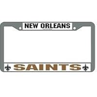 New Orleans Saints NFL Chrome License Plate Frame