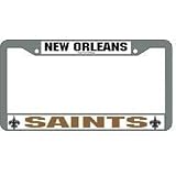 New Orleans Saints Chrome License Plate Frame