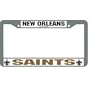 New Orleans Saints NFL Chrome License Plate Frame