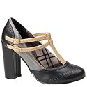 Madden Girl Women's Posiee T-Strap Pump,Black Paris,8.5 M US