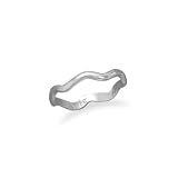 Wavy Sterling Silver Wavy Thumb Stacking Ring