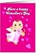 happy valentine's Day, a cupid holding a arrow and lot of love flying Card