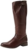 FRYE Women's Pippa Back Zip Tall Boot, Dark Brown, 6 M US