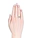 Tk Beauty Swarovski Elements 18k White Gold Plated Heart Shape Crystal Engagement Ring