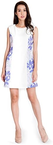 Aries50 Women's Sweet Floral Casual Dress M Violet