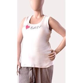 Motherhood Maternity: Plus Size Sleeveless Scoop Neck Screen Print Maternity Tank Top