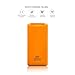 BAKTH 10000mAh Power Bank - Portable Premium Fast Charging Ultra-Compact Backup Phone Charger External Battery for iPhone 6S, 6, 6 Plus, iPad, Samsung Galaxy, HTC and More Devices (Orange)