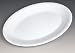 Melamine Oval Plate 35cm White