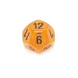 Chessex Velvet 16mm Orange and black d12