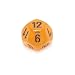 Chessex Velvet 16mm Orange and black d12