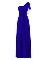 Chiffon One Shoulder Lace Bridesmaid Dress/Prom Dress 