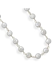 14/20 Gold Filled Cultured Freshwater Coin Pearl Necklace