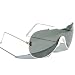 Tedd Haze Pilotenbrille Full Round White
