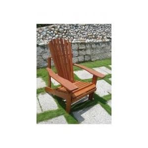 Adirondack Deck Chair (Natural Wood) (35H x 30W x 35D) by