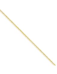 1.3mm, 14 Karat Yellow Gold, Diamond-Cut Cable Chain - 24 inch
