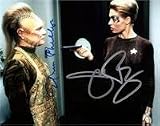 Ethan Phillips & Jeri Ryan Autographed 8x10 photo (Star Trek Voyager)