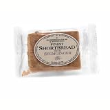 Shortbread Fingers with Stem Ginger - handmade - 1.5 oz/42.5 gr, Scotland.