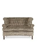 WingBack Loveseat Cheetah