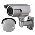 540TVL High Resolution Silver 1/3" Sony SuperHAD Color CCD DSP Waterproof Indoor/Outdoor Infrared Illumination Night Vision Bullet 42 LEDs Camera Silver Color Vari-Focal Lens with Free Bracket and Free Power supply 1T7