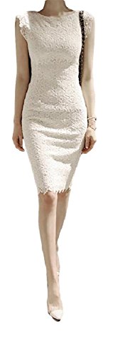 cmy select 膝丈 ワンピース 結婚式 二次会 タイト ドレス レース 清楚 レディース