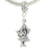 925 Silver ALICE in WONDERLAND Dangle CHARM fits Pandora Chamilia and Biagi Bracelet GIFT BOXED