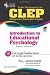 Books : CLEP Introduction to Educational Psychology (REA) - The Best Test Prep (CLEP Test Preparation)