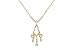 Vermeil Cubic Zirconia Legacy Collection Chandelier Pendant by Crislu, 18