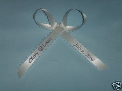 50 Personalized Ribbon Party Wedding Baby Shower Favor