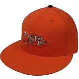 MITCHELL & NESS THROWBACK NFL LOGO FLAT BILL CINCINNATI BENGALS HAT FITTED 7 3/8
